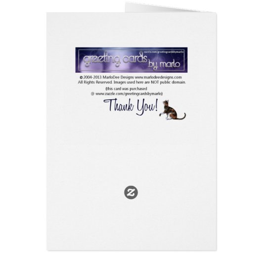 Be My Valentine Kitty Cat Greeting Card d2 (Back)