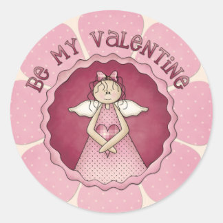 Be My Valentine ~ Little Angel Girl D1 Stickers