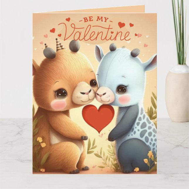 Be my Valentine  Magnetic Invitation  (Front)