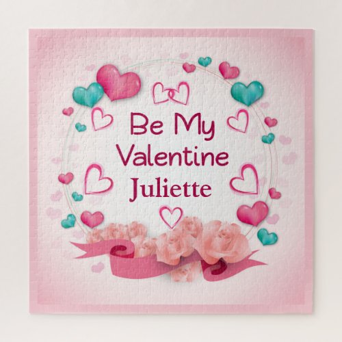 Be My Valentine Personalized jigsaw Puzzle