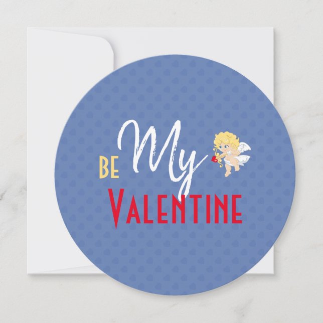 Be My Valentine Personalized Valentine's Day Card (Front)