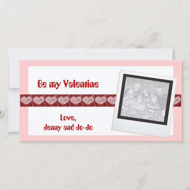 Be my Valentine Photo Cards (Front)