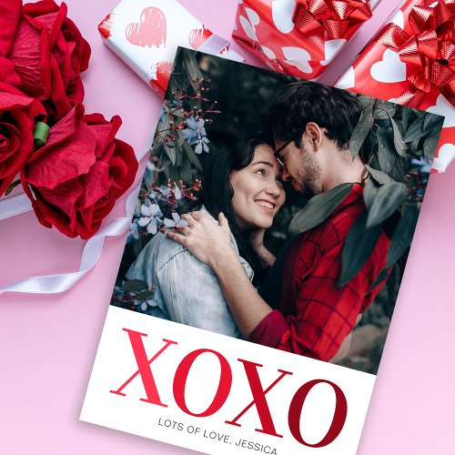 Be My Valentine Photo XOXO Holiday Card