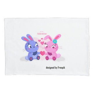 Be my valentine pillow case