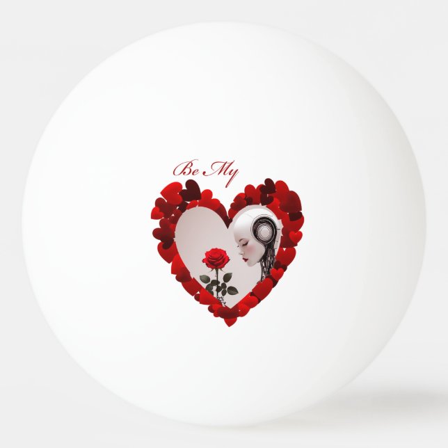 Be My Valentine ❤️ Ping Pong Ball (Front)