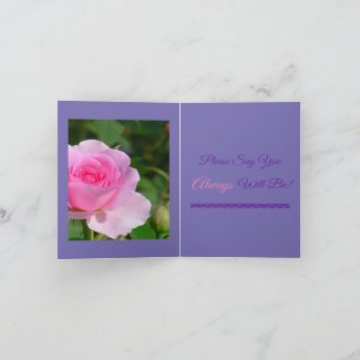 BE MY VALENTINE, PLEASE? /SAY YOU ALWAYS WILL BE