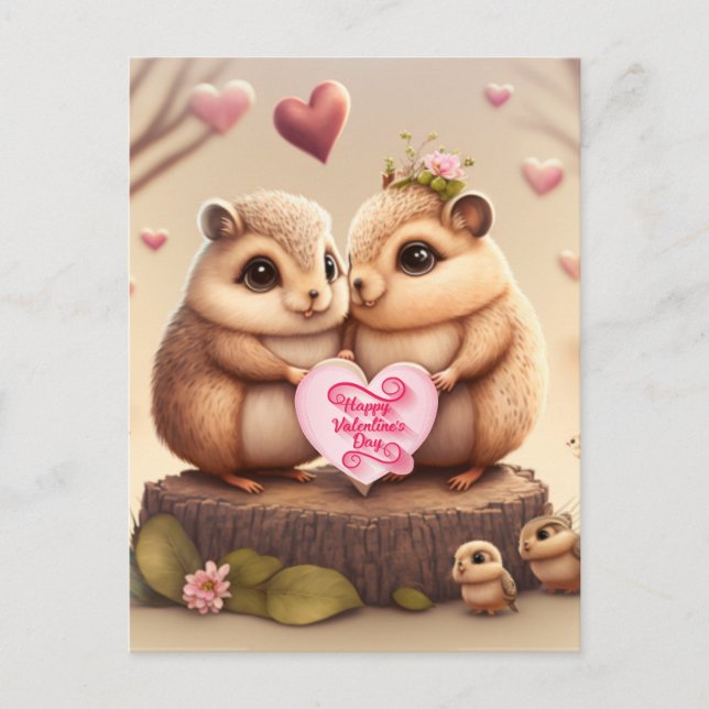 Be my Valentine       Postcard (Front)