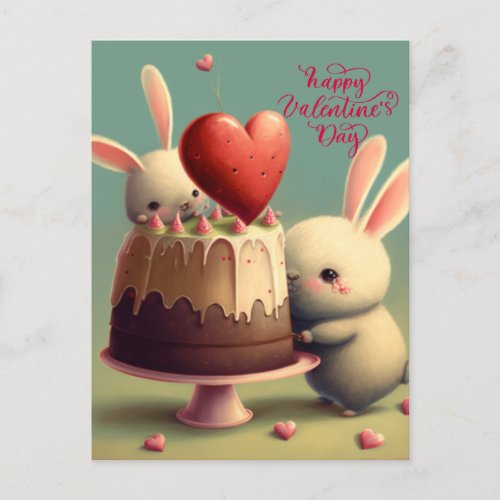 Be my valentine postcard