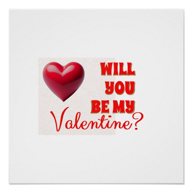 Be My Valentine Poster (Front)