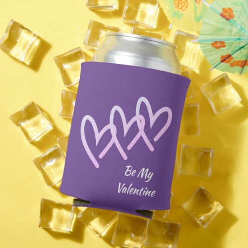 Be My Valentine Purple Can Cooler