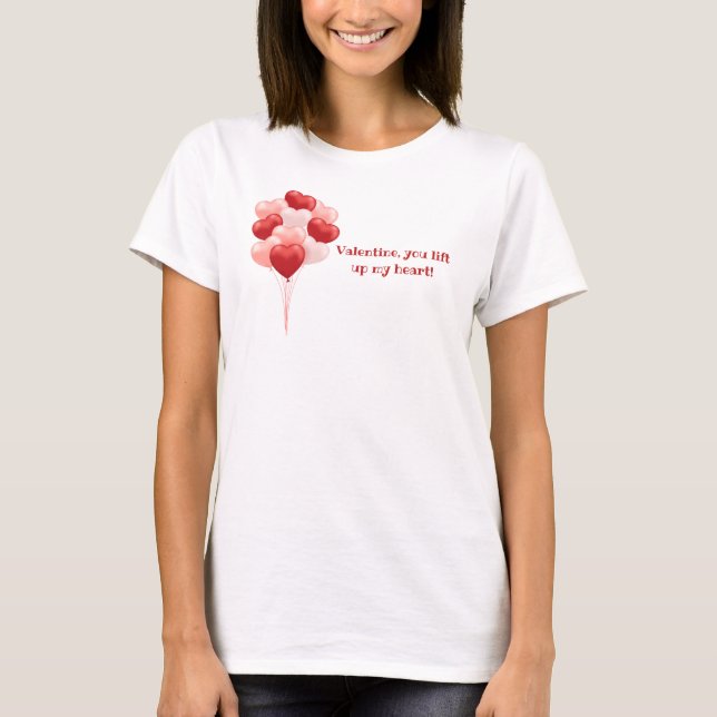 Be My Valentine Red Heart Covid 19 Fun Quarantine T-Shirt (Front)