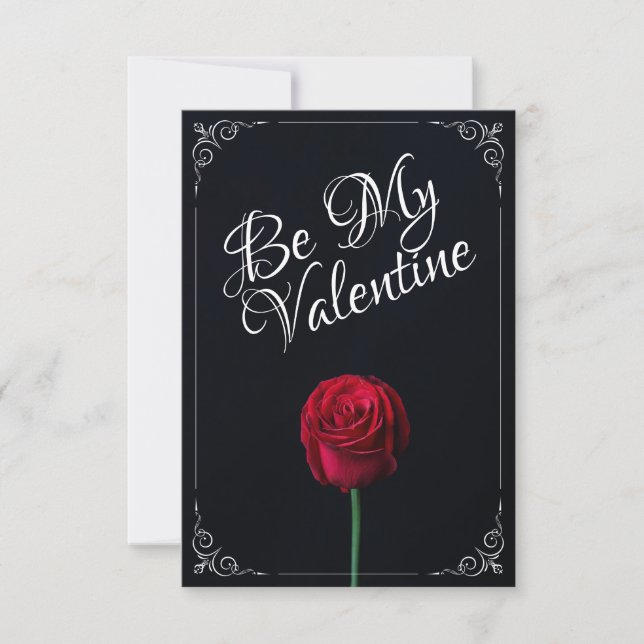 Be My Valentine - Red Rose Dark (Front)