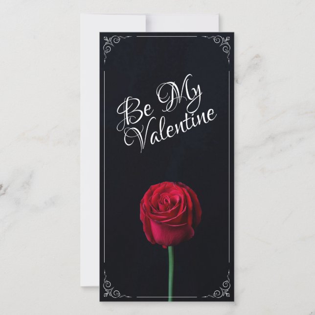 Be My Valentine - Red Rose Dark (Front)