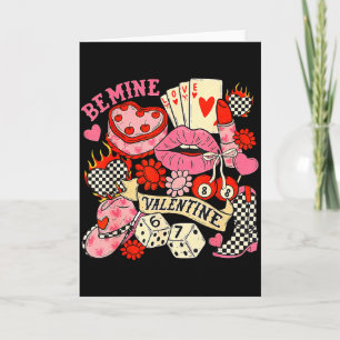 Be My Valentine Retro Coquette Howdy Western Valen Card