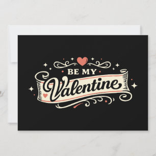 Be My Valentine Retro Love Card
