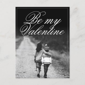 Be my Valentine  - side by side Postcard