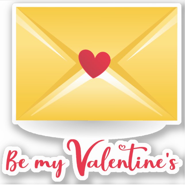 Be my Valentine Sticker (Front)
