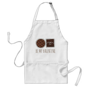 Be My Valentine Valentine's Chocolate Bonbon Candy Adult Apron