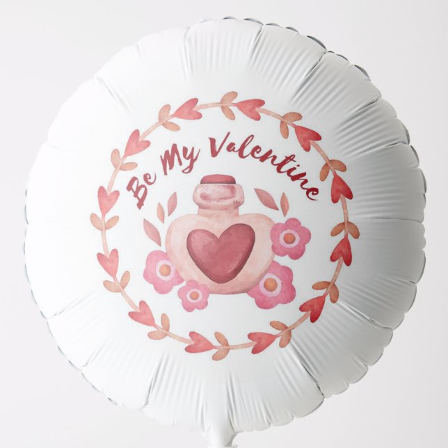 Be My Valentine Valentine's Day Balloon (Front)
