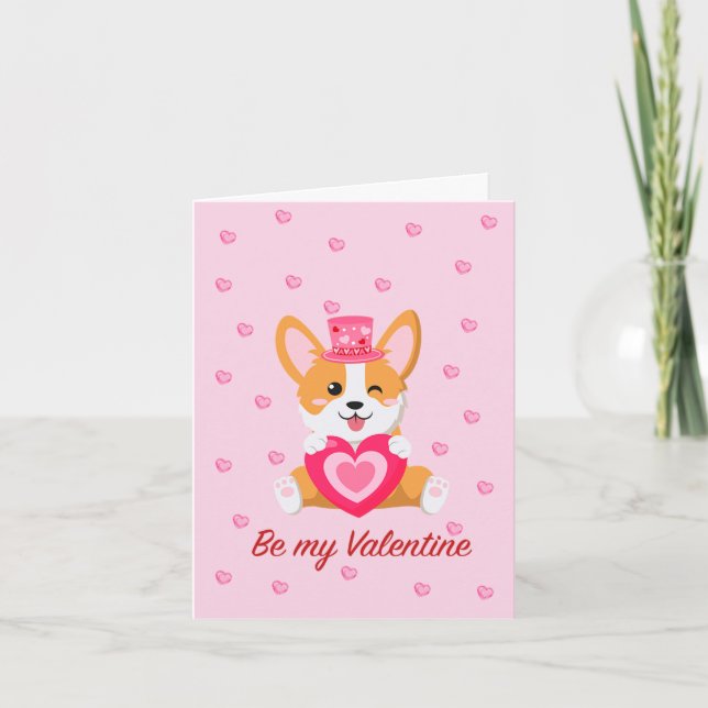 Be My Valentine Valentine's Day Card (Front)