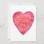 BE MY VALENTINE - watercolor painting Holiday Card