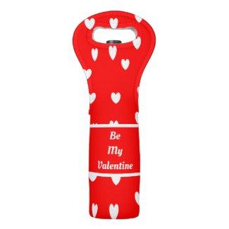 Be my valentine wine bag