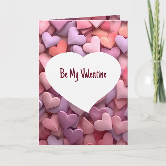 Be My Valentine You are My Sweetheart Card (Front)