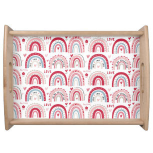 Be My Valentines Day Rainbow Serving Tray