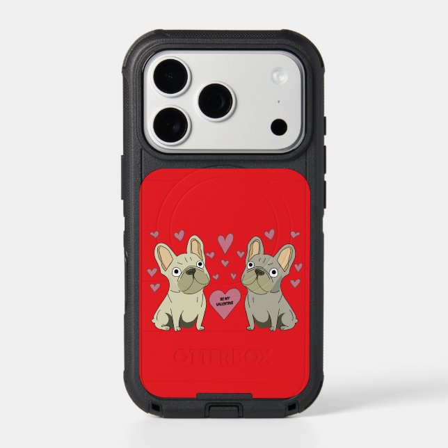 Be my Valentines, dogs Otterbox iPhone Case (Back)