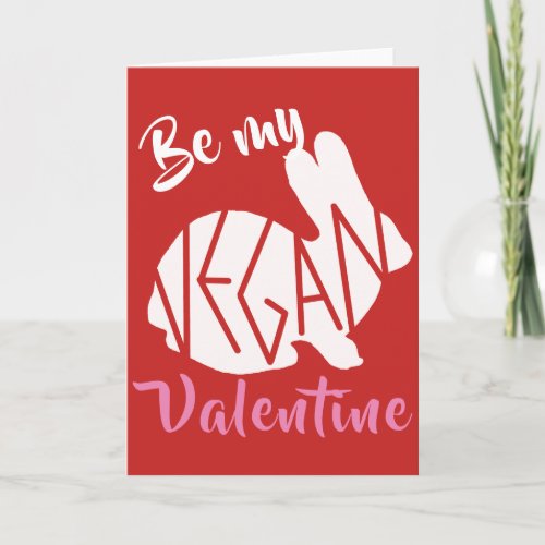 Be My Vegan Valentine card