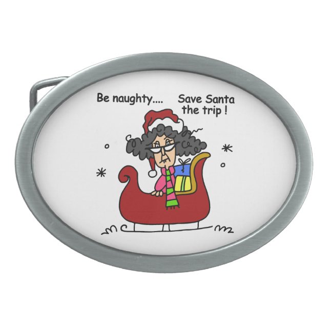 Be Naughty Belt Buckle (Front)