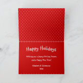 Be Naughty Funny Santa Joke Christmas Holiday Card (Inside)