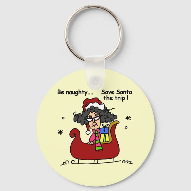 Be Naughty Keychain (Front)