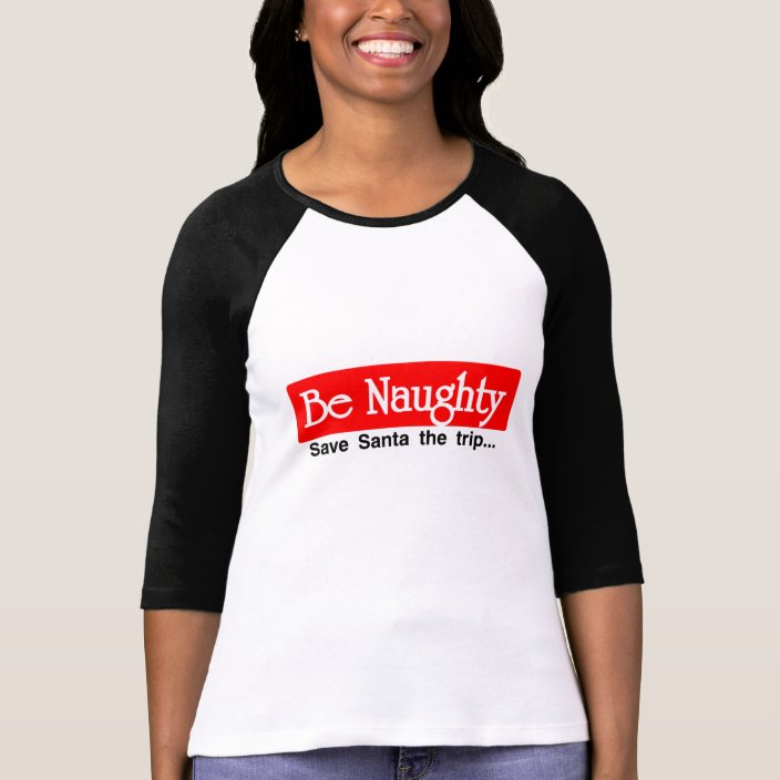 Nice//Naughty Matching Family Christmas Baseball Raglan Tee