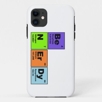 Be Nerdy Science Iphone Case by willia70 at Zazzle