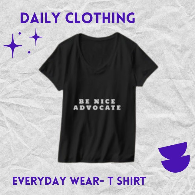  Be Nice Advocate, Black Women's T-shirt (Creator Uploaded)