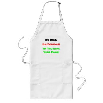 Be Nice Apron by calroofer at Zazzle