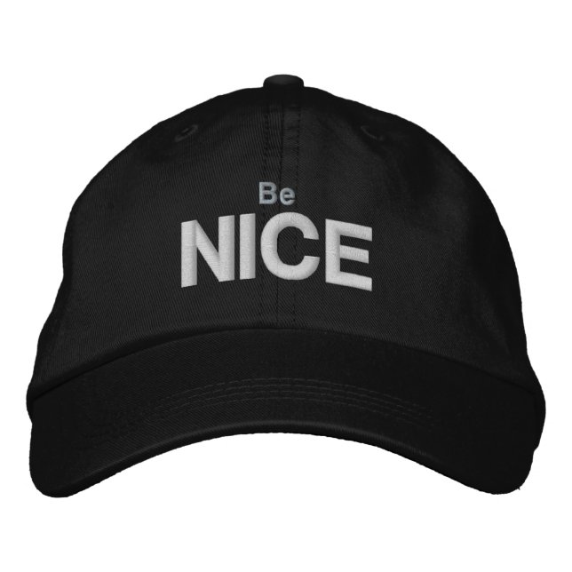 Be NICE baseball cap (Front)