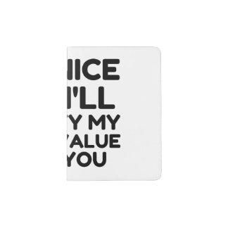 Be nice empty spit valve passport holder