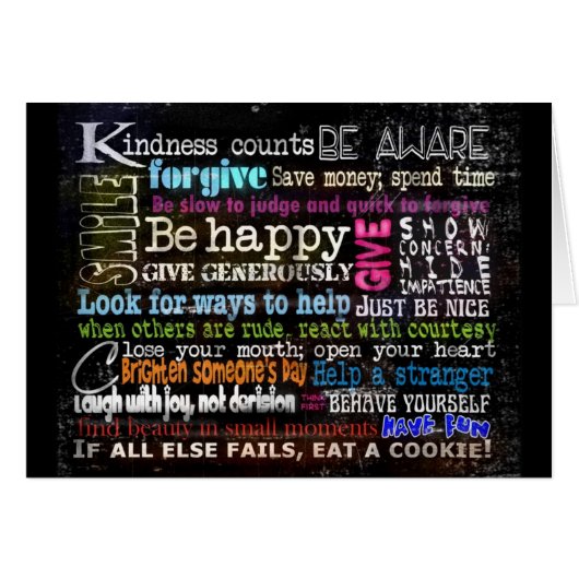 Be Nice Etc Cards (Front Horizontal)