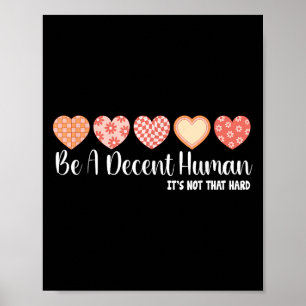Be Nice Funny Kindness Reminder Empathy S Graphic Poster