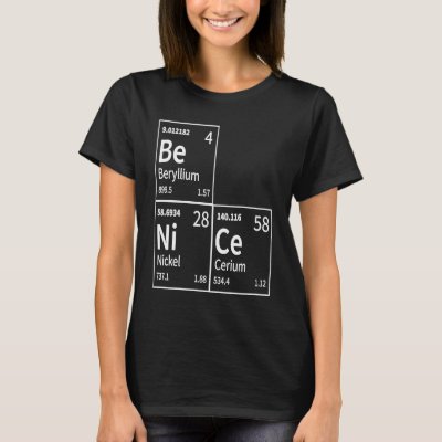 Be Nice in Chemical Elements  Periodic Table T-Shirt