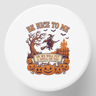Be Nice Me Halloween Witch Broom Pumpkins_1 Mini Candle Favors