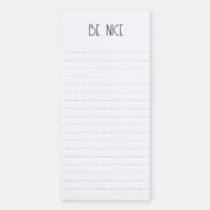 Be Nice Minimalist Notepad