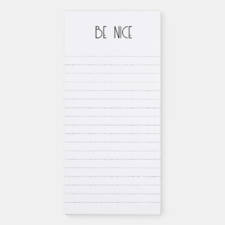 Be Nice Minimalist Notepad