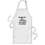 Be Nice Nurse Long Apron