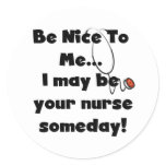 Be Nice Nurse Stickers