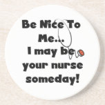 Be Nice Nurse T-shirts and Gifts Coaster