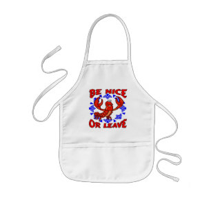 Be Nice or Leave Crawfish Kids' Apron