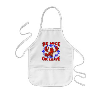 Be Nice or Leave Crawfish Kids' Apron